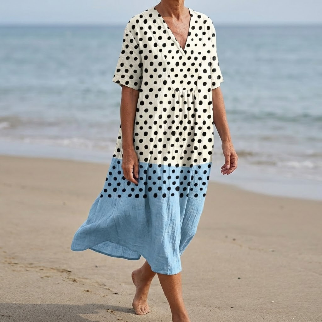 Romina™ | Mediterranean Linen Dress