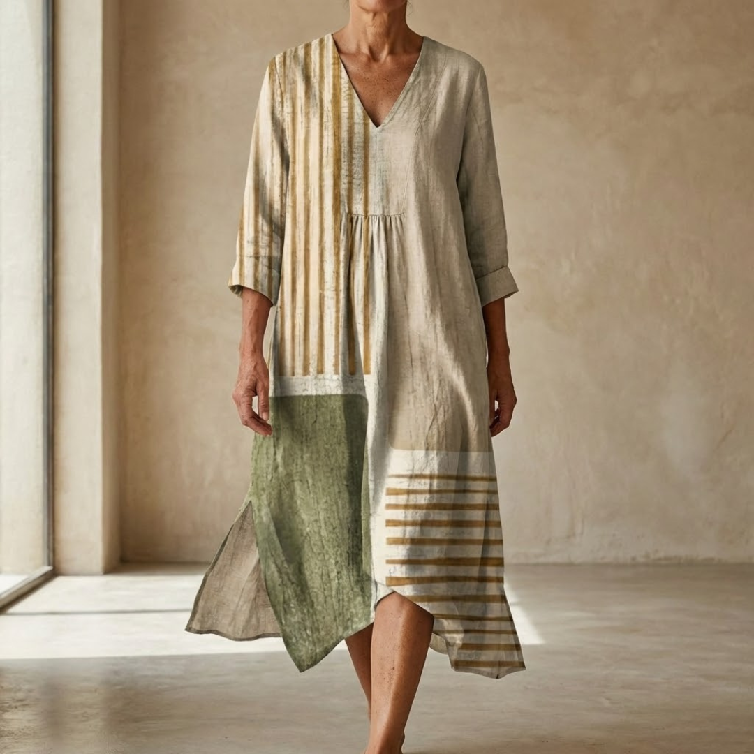 Elisabetta™ | Mediterranean Linen Dress