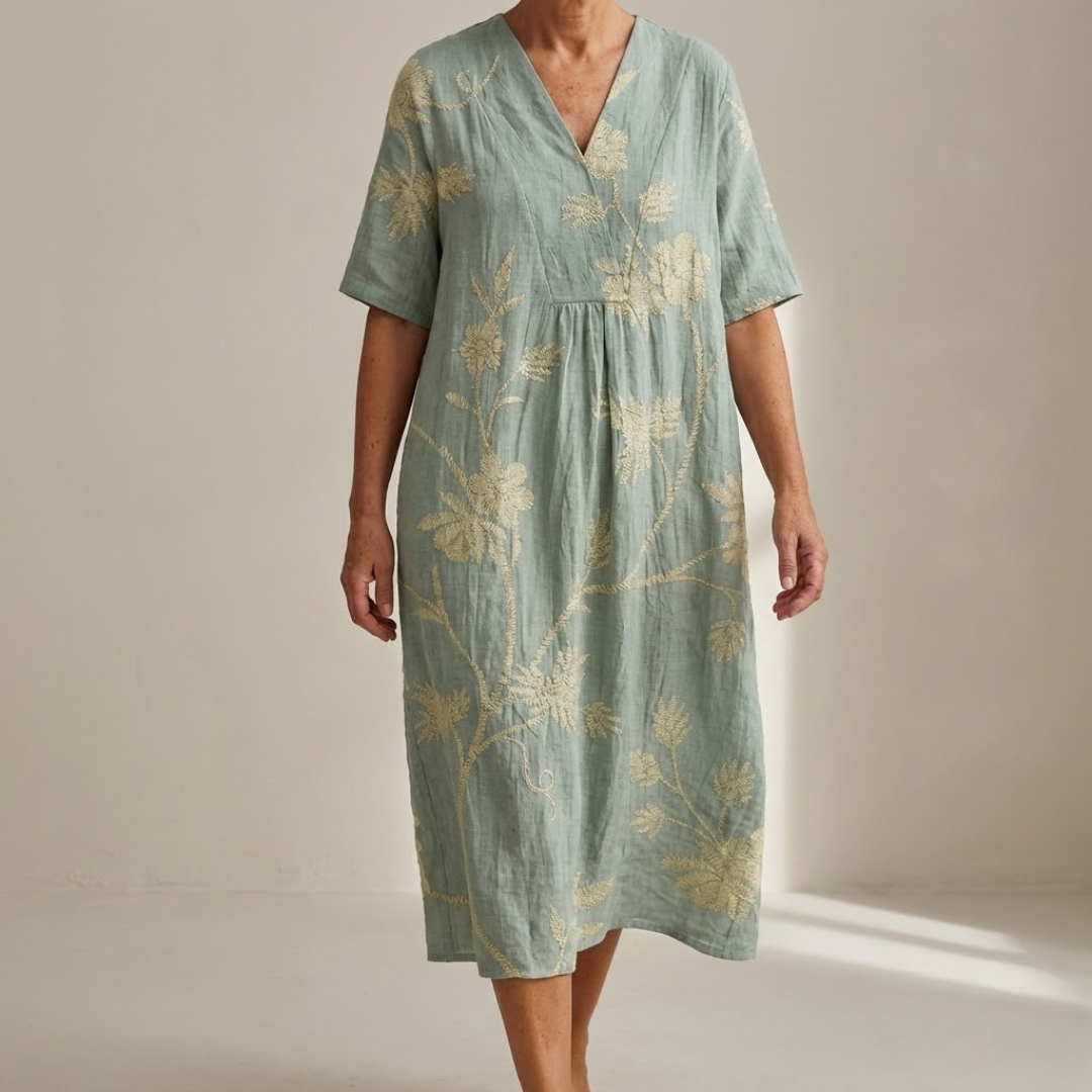 Eleonora™ | Mediterranean Linen Dress