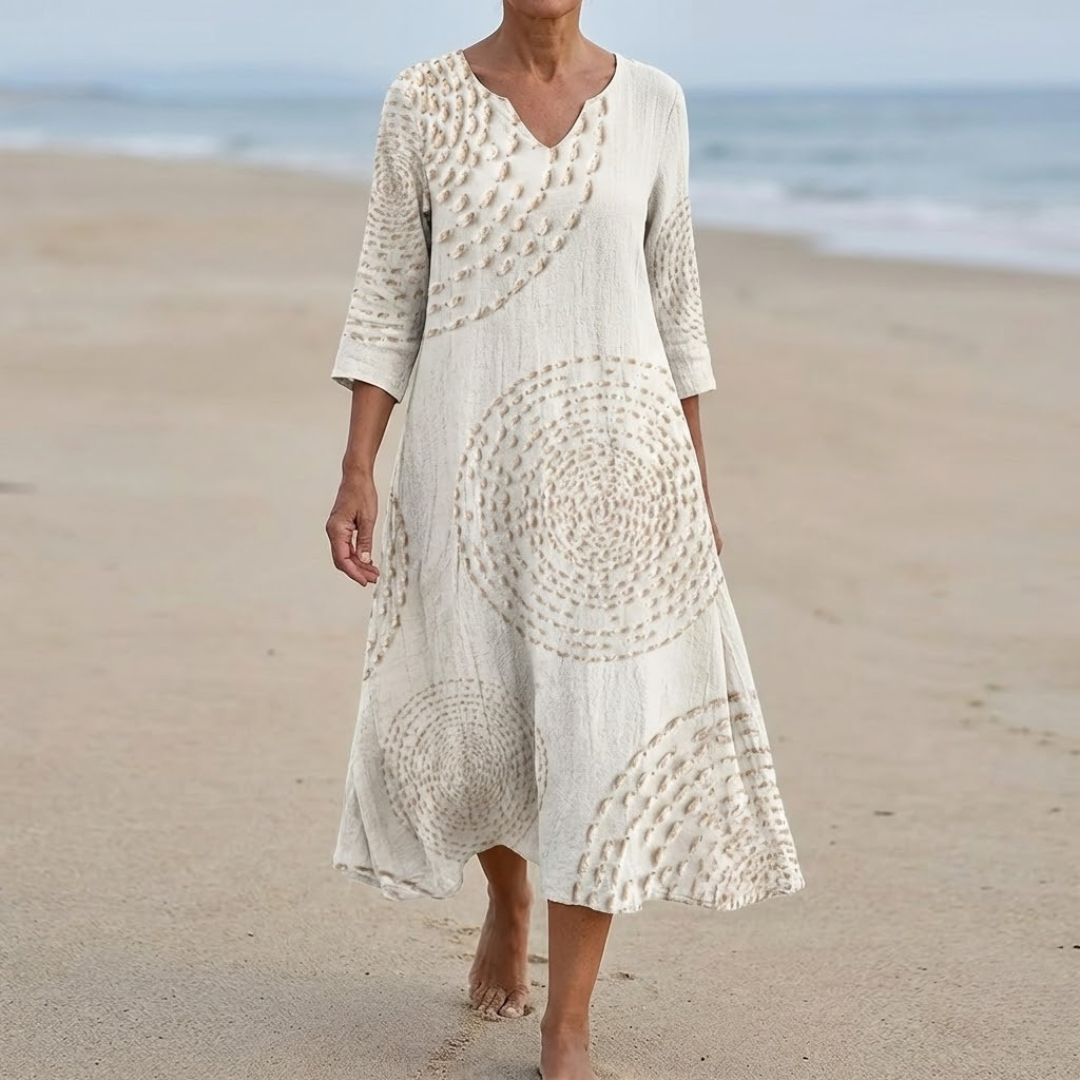 Luciana™ | Mediterranean Linen Dress