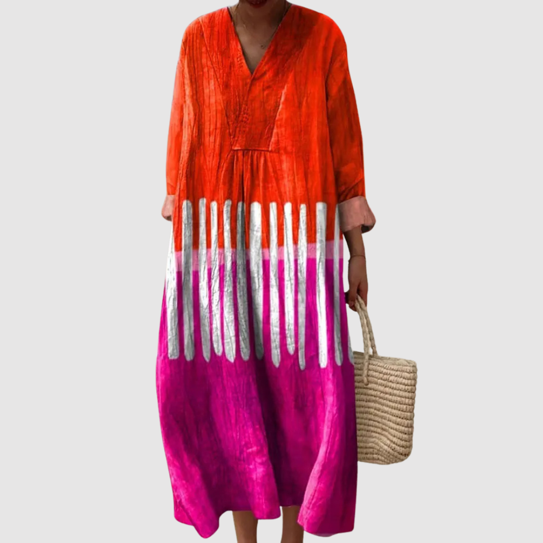 Isadora™ | Mediterranean Linen Dress