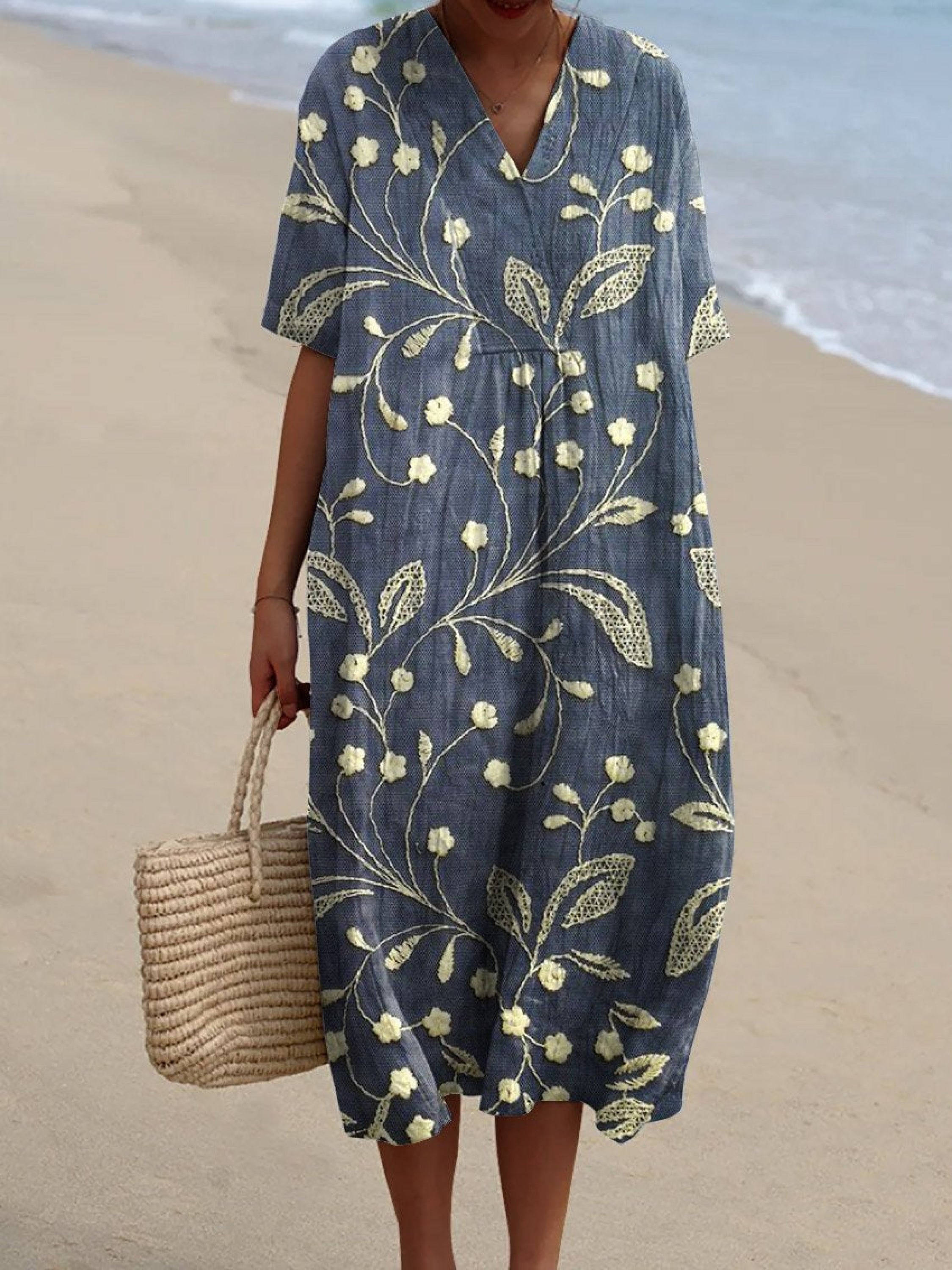 Maria™ | Mediterranean Linen Dress